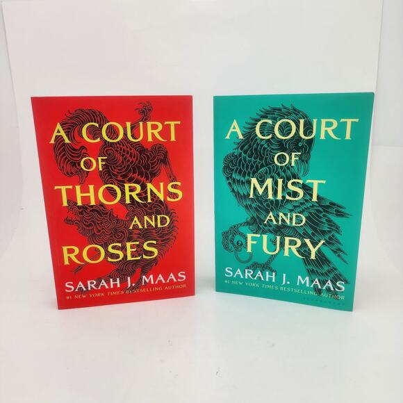 A Court of Mist and Fury+ Thorn and Roses by Sarah J. Maas 2 Paperbacks - Picture 1 of 3